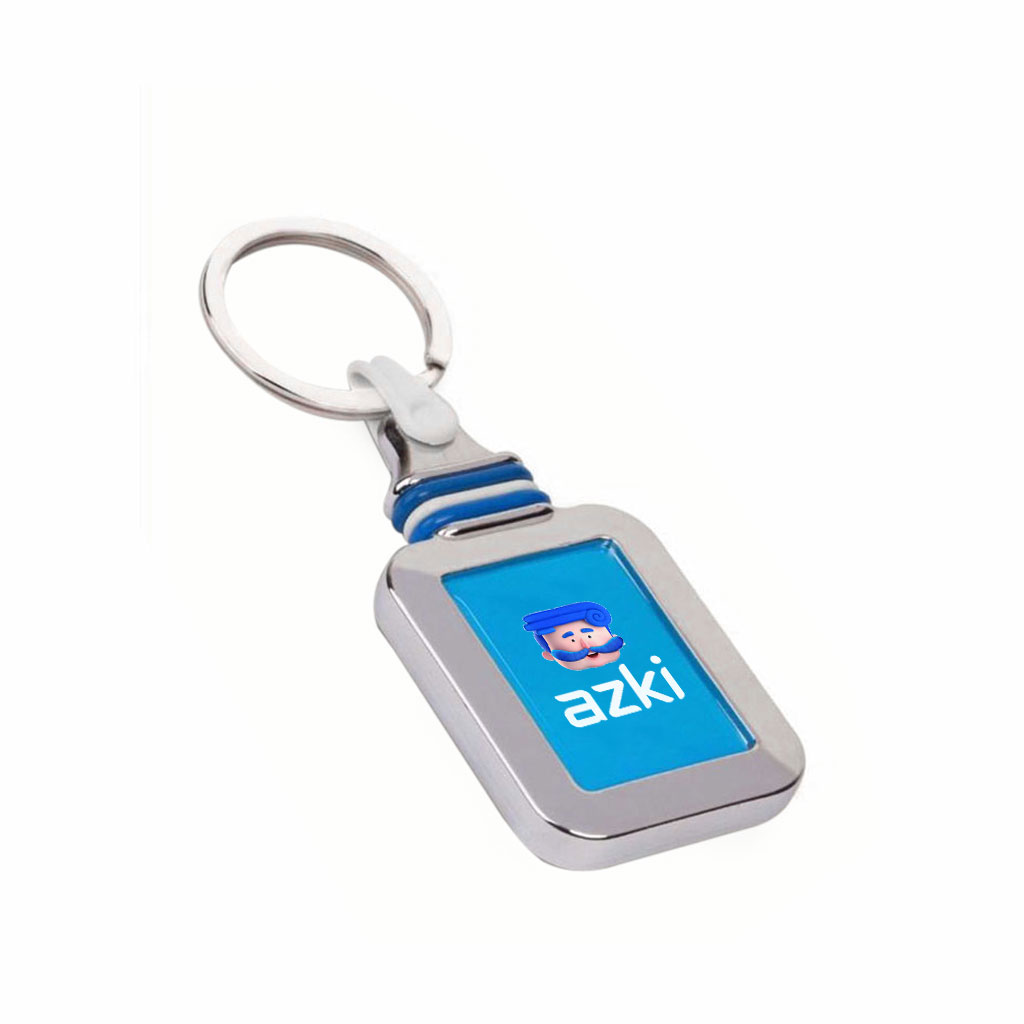 جاکلیدی اختصاصی کریستال دور کروم مستطیل کد KE-104 - تصویر 2